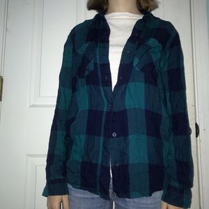 Comfortable green flannel